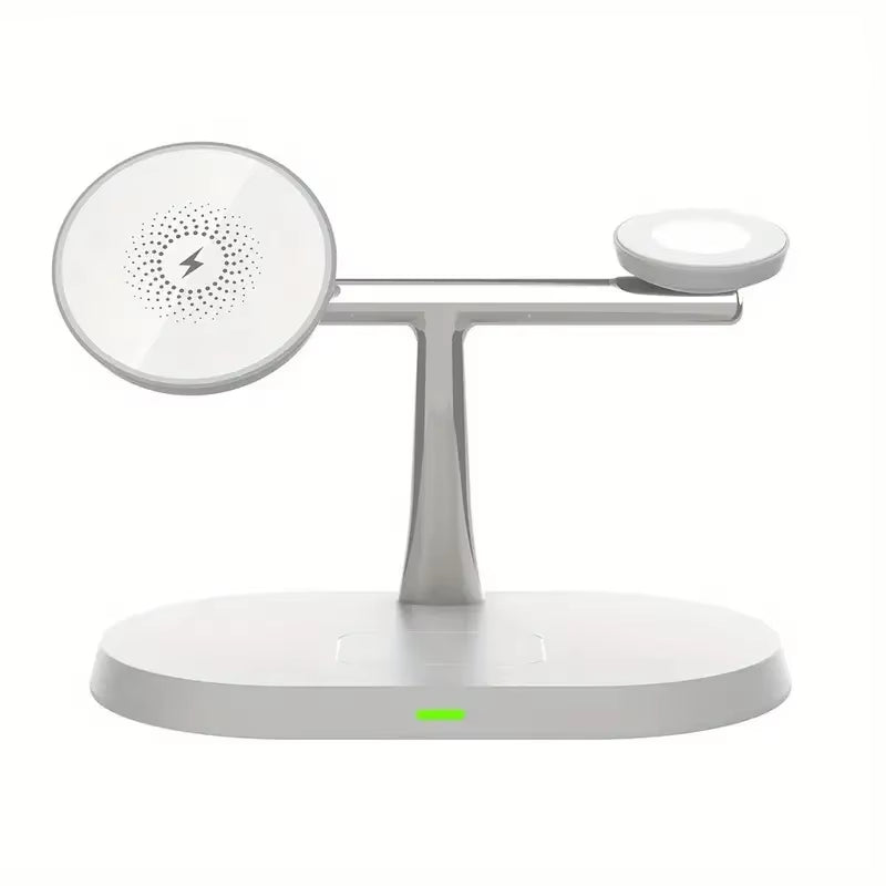 3 in 1 Magnetic Wireless Charger Stand for Iphone 15 14 13 12 Pro Max Apple Watch 1-8 Airpods Macsafe Fast Charging Station Dock